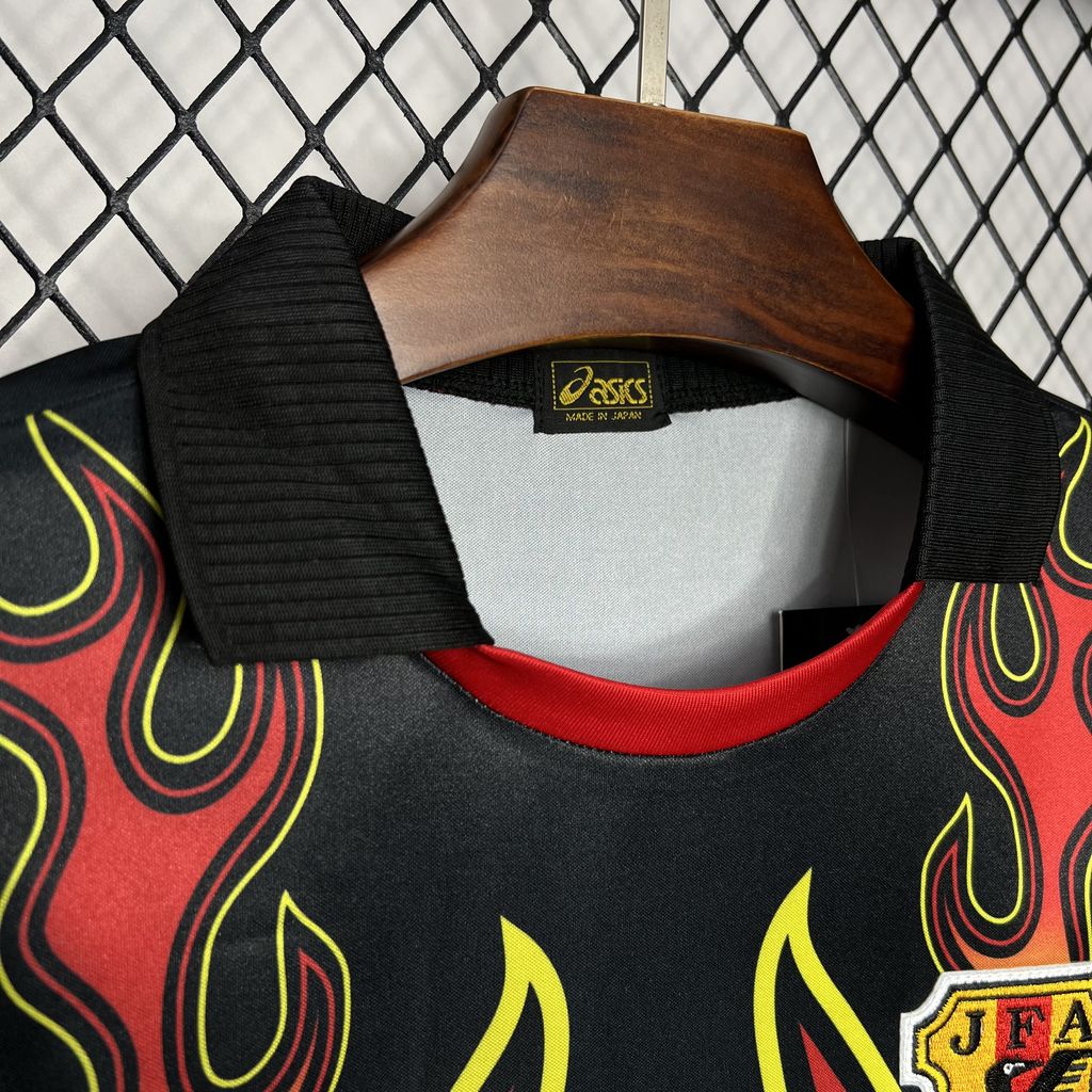 Retro Japan 1998 Goalkeeper Red Flame Shirt